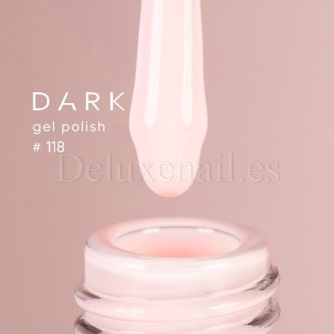 Esmalte Permanente Dark 118, Rosa Lechoso, 10 ml