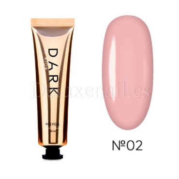 Polygel Dark 02, Rosa, 30 ml