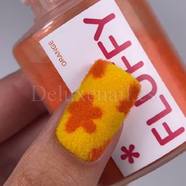 Polvo aterciopelado para uñas "Fluffy" Easy, Amarillo