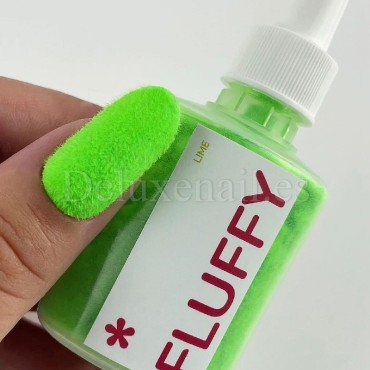 Polvo aterciopelado para uñas "Fluffy" Easy, Verde claro