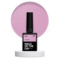 Cover Base Shimmer 27 NAILSOFTHEDAY, base camuflaje, rosa con purpurina plateada, 10 ml