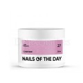 Cover Base Shimmer 27 NAILSOFTHEDAY, base camuflaje, rosa con purpurina plateada, 30 ml