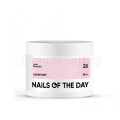 Cover Base Shimmer 28 NAILSOFTHEDAY, base camuflaje, rosa claro con purpurina plateada, 30 ml