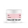 Cover Base Shimmer 29 NAILSOFTHEDAY, base camuflaje, beige rosado con purpurina plateada, 30 ml