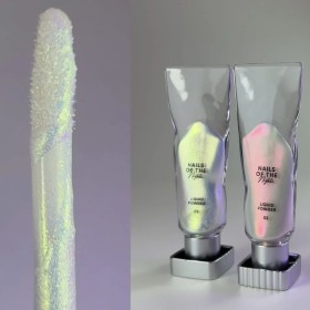 Liquid powder 02 NAILSOFTHENIGHT, polvo espejo líquido con reflejo de verde a rojo para uñas, 5 g