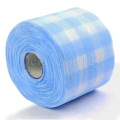 Toallas desechables en rollo, Blanco con azul, 20x20 cm, 100 Uds.