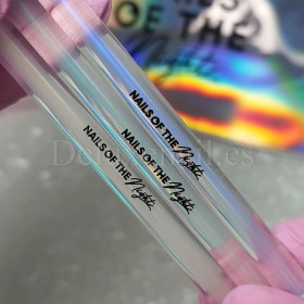 Kit de 3 pinceles para gel y nail art de pelo sintético NAILSOFTHEDAY Nail Art Brush con estuche multicolor