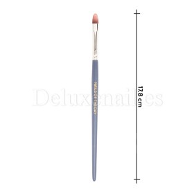 Pincel ovalado para gel de pelo sintético NAILSOFTHEDAY Professional Oval 6, 11 mm