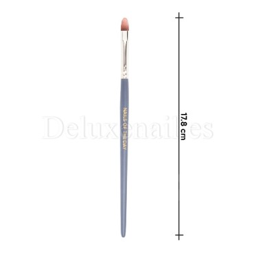 Pincel ovalado para gel de pelo sintético NAILSOFTHEDAY Professional Oval 6, 11 mm