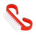 Cepillo para manicura de plástico resistente, Rojo, 1 ud