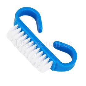 Cepillo para manicura de plástico resistente, Azul, 1 ud