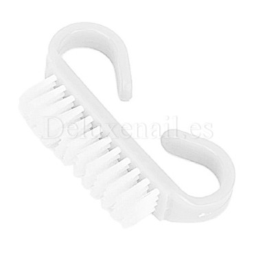 Cepillo para manicura de plástico resistente, Blanco, 1 ud