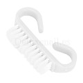 Cepillo para manicura de plástico resistente, Blanco, 1 ud