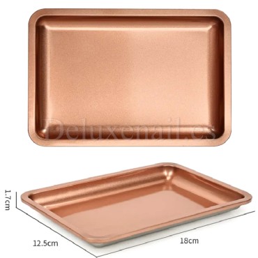 Bandeja Mediana de acero inoxidable, 18x12.5 cm, 1ud