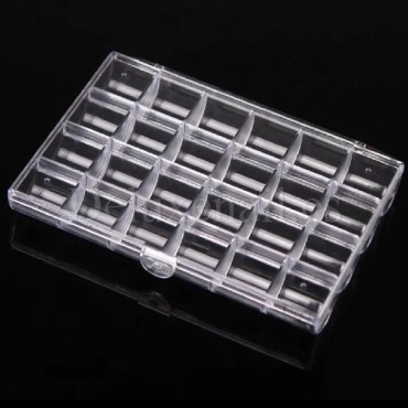 Estuche organizador de 24 secciones con tapa