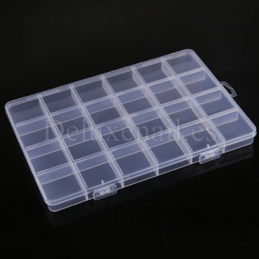 Estuche organizador de 24 secciones con tapa