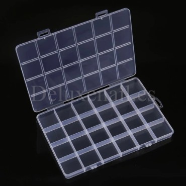 Estuche organizador de 24 secciones con tapa