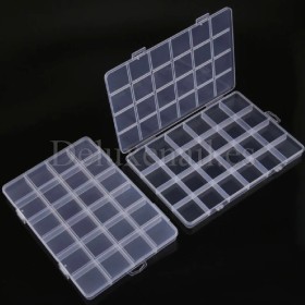 Estuche organizador de 24 secciones con tapa