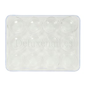 Kit de 12 envases con tapas en caja de plástico