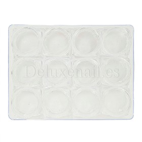 Kit de 12 envases con tapas en caja de plástico