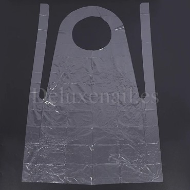 Delantales desechables, Transparente, 10 uds