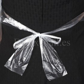 Delantales desechables, Transparente, 10 uds