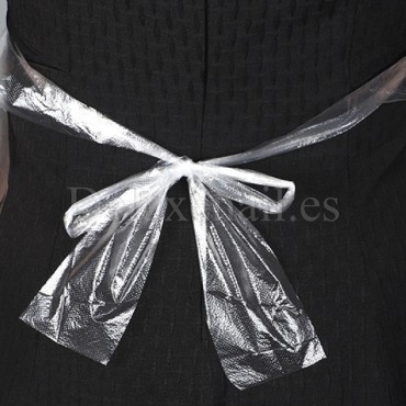 Delantales desechables, Transparente, 10 uds