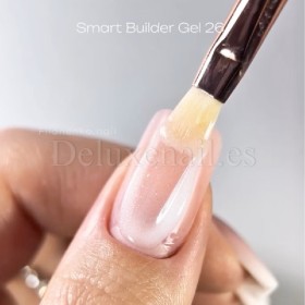 Gel constructor Dark Smart Builder Gel 26, Blanco con micro brillo, 15 ml