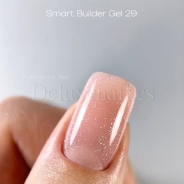 Gel constructor Dark Smart Builder Gel 29, Beige rosado con micro brillo, 15 ml