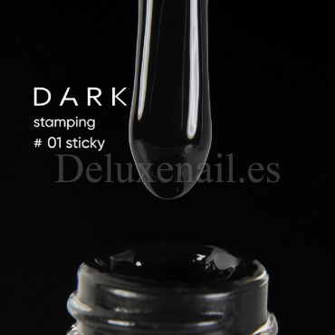 Esmalte con pegajosidad Stamping Dark 01, Negro, 10 ml