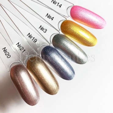 Esmalte Stamping Dark 21, Oro Blanco Metalizado, 10 ml