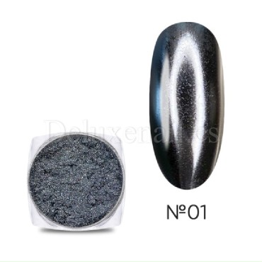 copy of Mirror Chrome Powder NAILS WORLD-175 plata