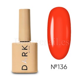 Esmalte Permanente Dark 136, Rojo clásico, 10 ml