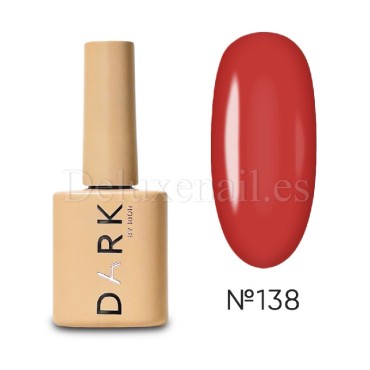 Esmalte Permanente Dark 138, Rojo oscuro, 10 ml