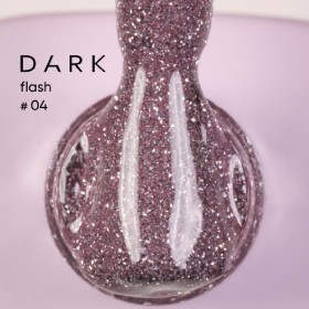 Gel Polish Flash 04 DARK, esmalte reflectante rosa, 10 ml