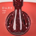 Gel Polish Flash 07 DARK, esmalte reflectante rojo oscuro, 10 ml