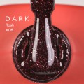Gel Polish Flash 08 DARK, esmalte reflectante borgoña, 10 ml