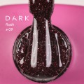 Gel Polish Flash 09 DARK, esmalte reflectante borgoña oscuro, 10 ml