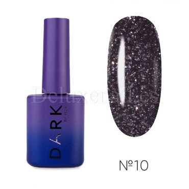 Gel Polish Flash 10 DARK, esmalte reflectante violeta oscuro, 10 ml