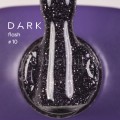 Gel Polish Flash 10 DARK, esmalte reflectante violeta oscuro, 10 ml
