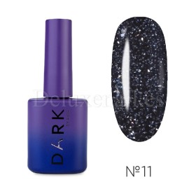 Gel Polish Flash 11 DARK, esmalte reflectante azul oscuro, 10 ml