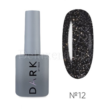 Gel Polish Flash 12 DARK, esmalte reflectante negro, 10 ml