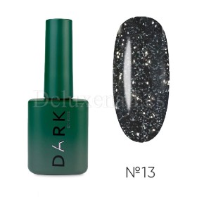 Gel Polish Flash 13 DARK, esmalte reflectante verde oscuro, 10 ml