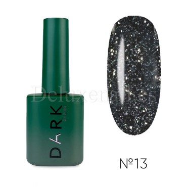 Gel Polish Flash 13 DARK, esmalte reflectante verde oscuro, 10 ml