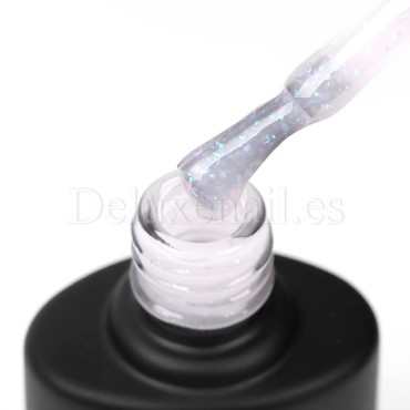 Aurora Base 03 Komilfo, Beige traslúcido con trozos de foil, 8 ml