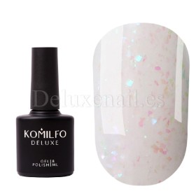 Aurora Base 03 Komilfo, Beige traslúcido con trozos de foil, 8 ml