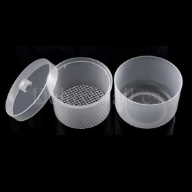 Contenedor plástico para desinfección y esterilización de fresas, 150 ml, 1ud