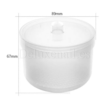 Contenedor plástico para desinfección y esterilización de fresas, 150 ml, 1ud