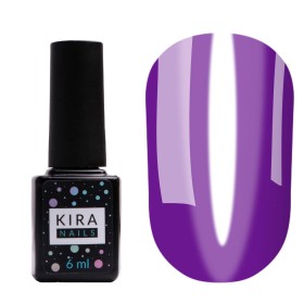 Esmalte permanente Kira Nails Vitrage V10, Morado Vitral (traslúcido), 6 ml