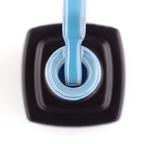 Esmalte permanente Kira Nails Vitrage V022, Azul claro Vitral (traslúcido), 6 ml